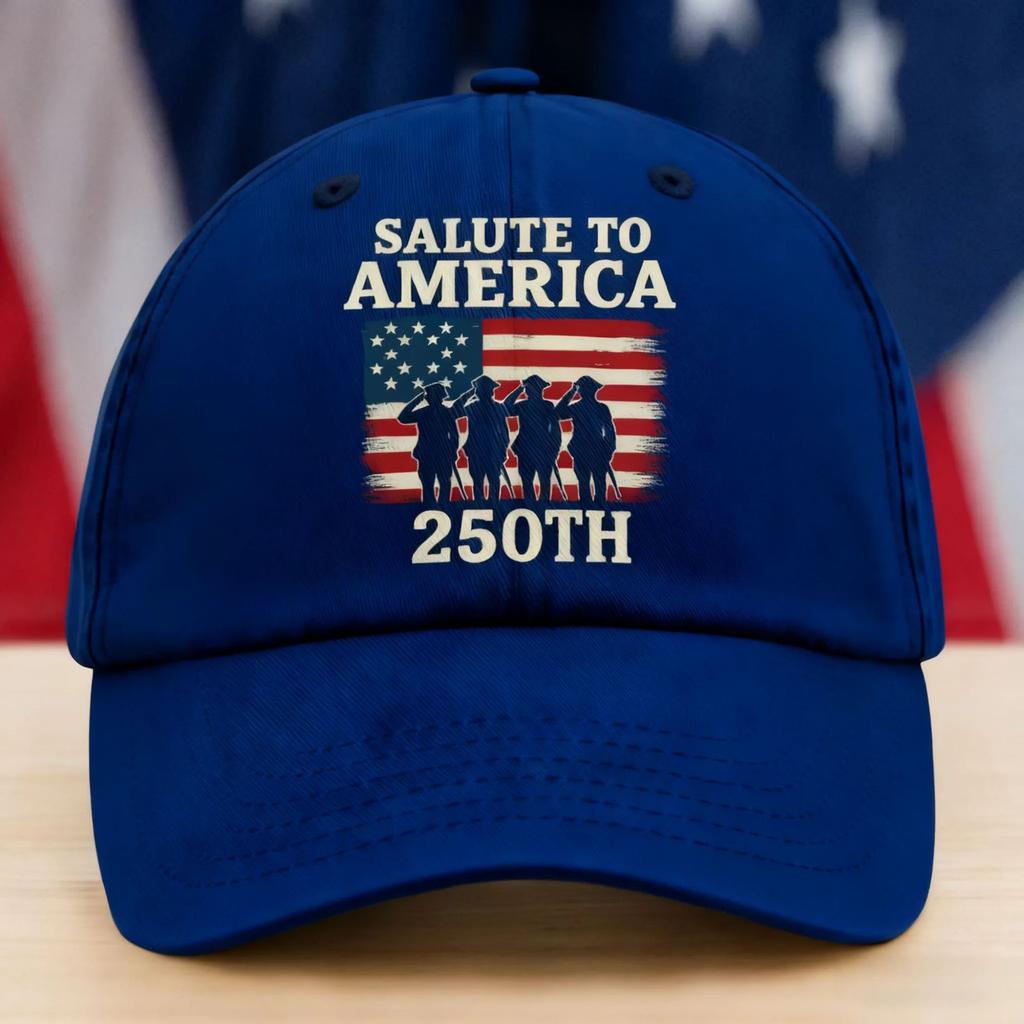 Cross-border popular washed old dad baseball cap US 250th anniversary hat sunscreen sunshade cap