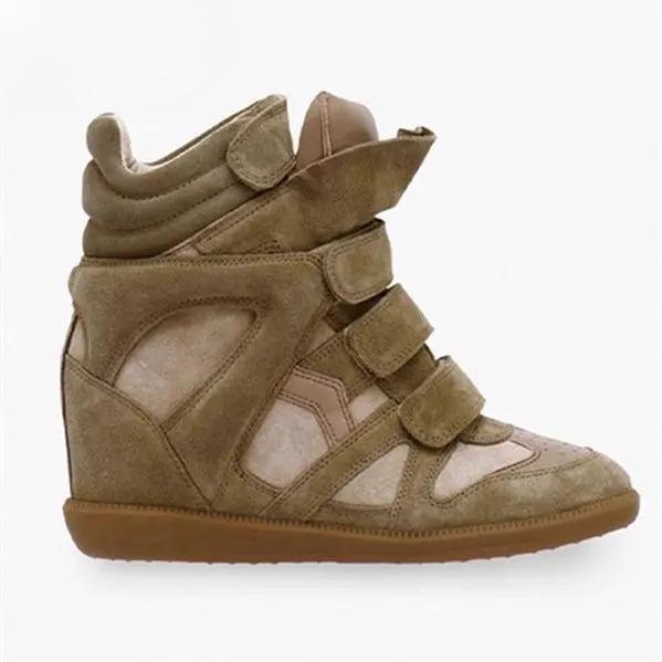 

Жіночі високі кросівки Новий стиль Внутрішнє збільшення висоти Дихаючі Повсякденні Спортивні кросівки Модні Універсальні Зручні 37