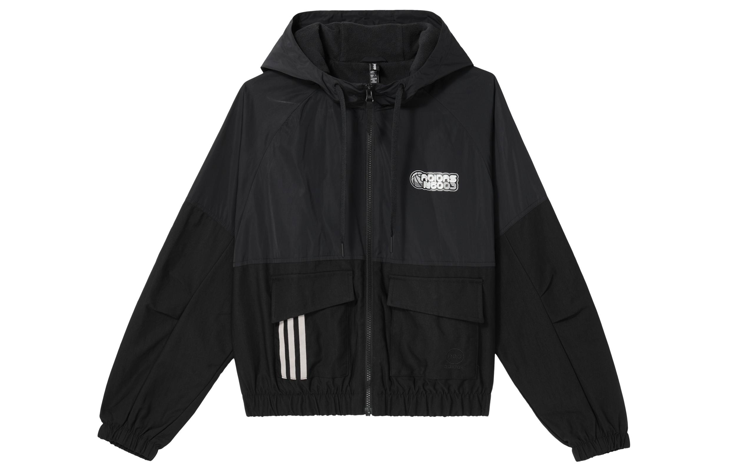 

Adidas Neo Jackets Women s Black Hooded Moderate Other IK3432 M