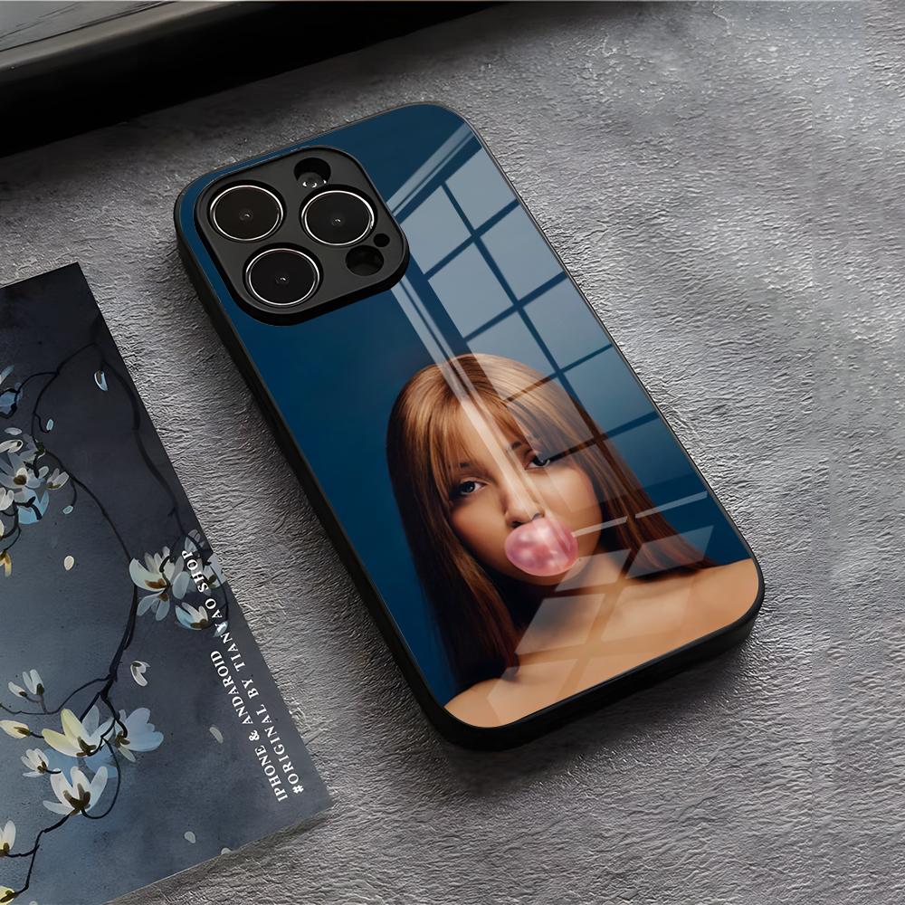 Singer Pink P-Pantheress Phone Case For IPhone 17 Air 16 E Pro Max 15 14 13 Mini 12 Pro 11 Max Plus Black Glass Cover