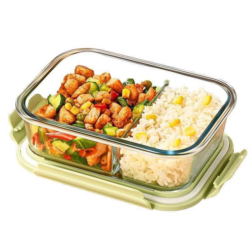 Glass Microwaveable Bento Lunch Box