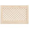 Cabinet Doors 2 Pcs Grid Design 59.5 X 39.5 Cm Solid Pine Wood