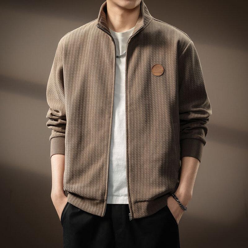 

Men s Fashion Textured Cardigan Sweatshirt 4XL