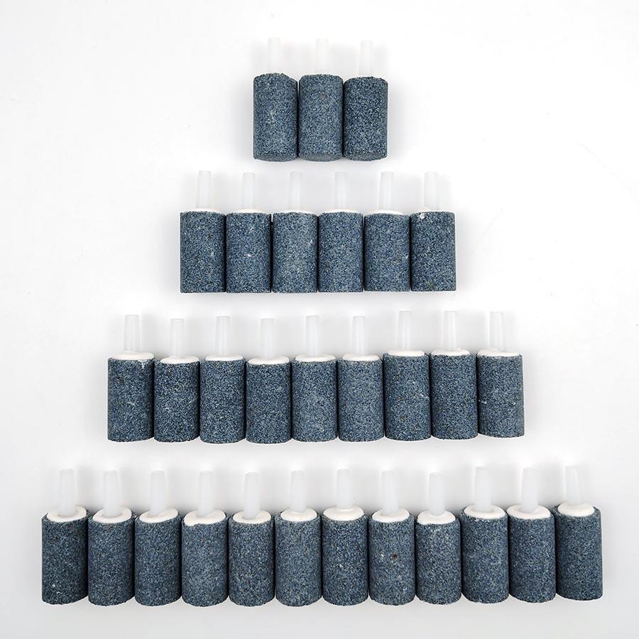 3-12 Stück Zylindrische Luftsteine für Aquarien - Luftpumpenzubehör für Belüftungspumpen für Aquarien und hydroponische Belüftungsplatten