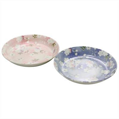 Aito Uno Chiyo Flower Smile Curry Plate Approx. 22cm Set of 2 Floral Pattern Made In Japan 272684