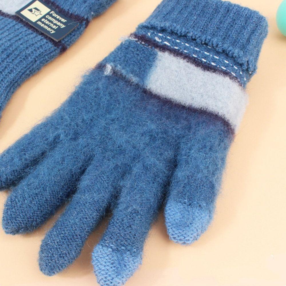 7-11Years Old Touchscreen Kids Winter Gloves Warm Baby Gloves Cute Knitted Gloves  Toddler