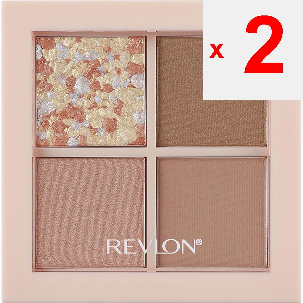 Revlon Dazzle Eyeshadow Quad 008 Eye Makeup Eye Color & Eye Shadow Use Your Brush or Tip To Draw a Line Along the Lash Line Using the Bottom Right of