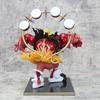 30cm One Piece Anime Figure Tianshi Luffy Battle Scene Action Figurine Doll PVC Model Toys Desktop Decoration Gift