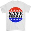 Save Ferris Funny 80s Movie Mens T-Shirt 100% Cotton