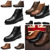 Elegant Mens Pu Leather Ankle Boots With Beautiful Detail And Comfortable Fit
