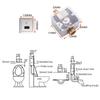 Recessed Wall in Type Flush Valve for Auto-induction Toilet, with Automatic and Manual Function DC