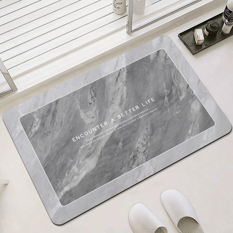 Bathroom Mats Mat Soft Diatom Ooze Absorbent Silicone Non Slip Toilet Toilet Toilet Doorway Carpet Bathroom