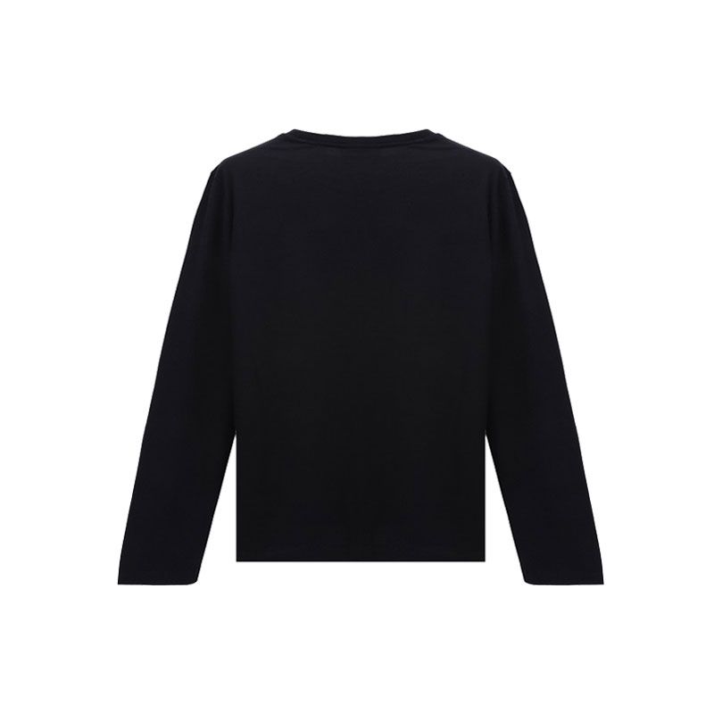 Emporio Armani FW21 Cotton Printed Long Sleeve T-Shirt Men Tops Black 8N1T64-1JPZZ-0999