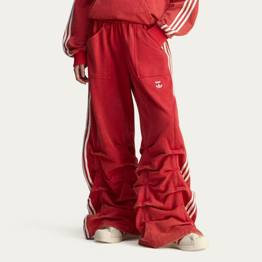 adidas X Avavav Pleated Track Ruched Pant Power Red Unisex Bottoms JP4852