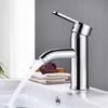 Single Hole Basin Faucets Cold/Hot Mixer Basin Tap Waterfall Modern Tap Countertop Washbasin Mixer Faucet Durable
