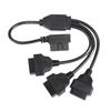 Automotive OBD2 Verlängerung Kabel L Shaped OBD2 Adapter Kabel OBD2 L Form Splitter Kabel Erweitern Sie Ihre OBD2 Port zu Drei