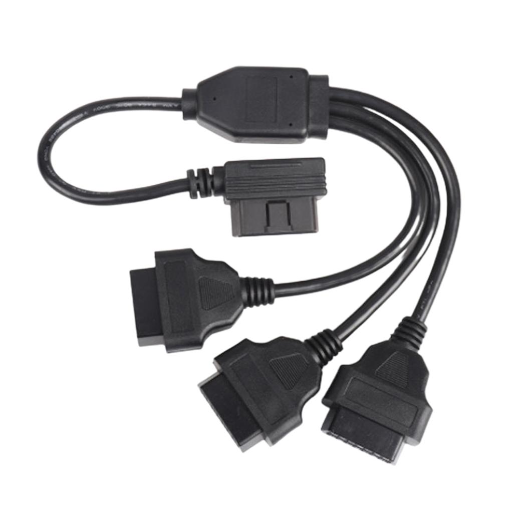 Automotive OBD2 Verlängerung Kabel L Shaped OBD2 Adapter Kabel OBD2 L Form Splitter Kabel Erweitern Sie Ihre OBD2 Port zu Drei