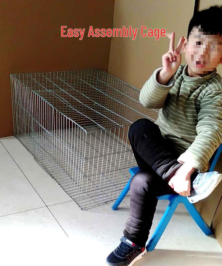 Large Outdoor/Indoor Cage for Rabbits, Chickens, and Pigeons - Model 862VxSFvH7
