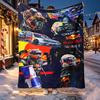 Red Bull Racing Muster Decke für Heimdekoration, Bett, Sofa, Autoreise, Camping, Geeignet für alle Jahreszeiten, Geburtstags-Weihnachtsgeschenk