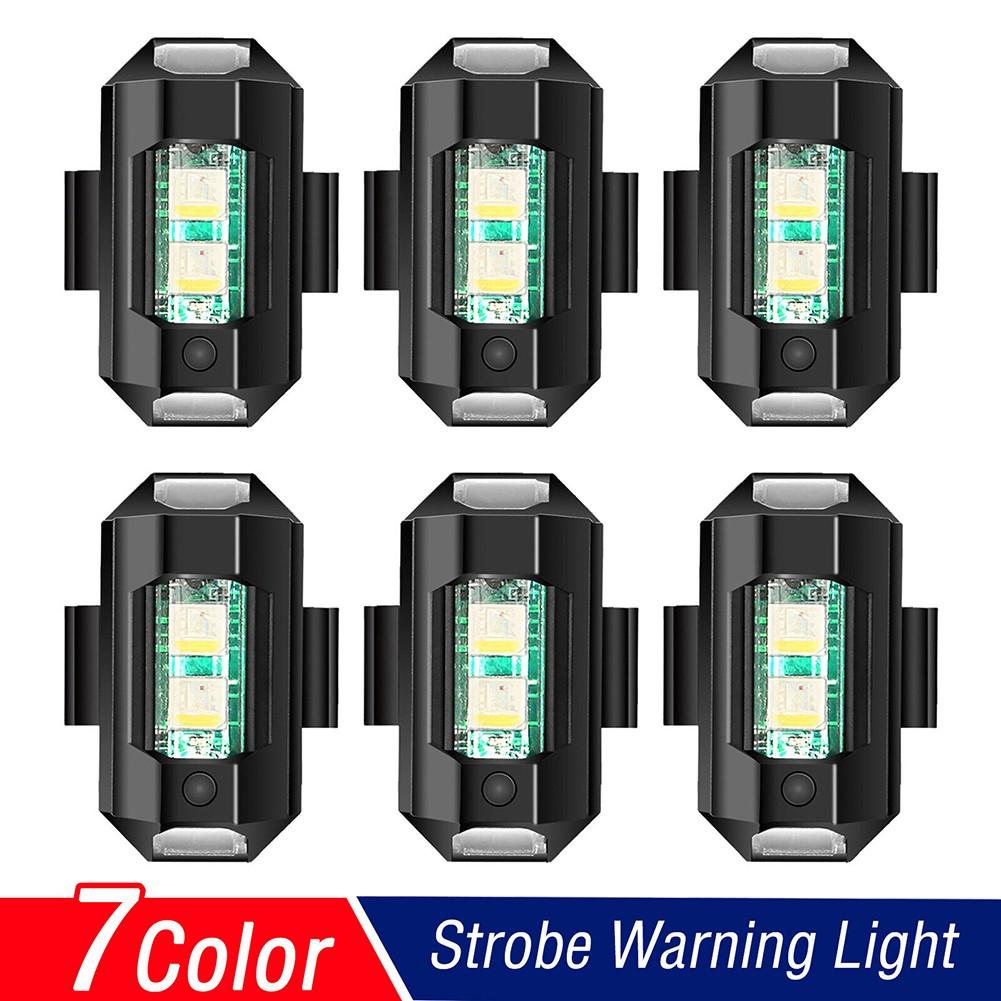 

1A стробоскоп 6 шт. 7 цветов 70 мАч антиколлизионный светодиод