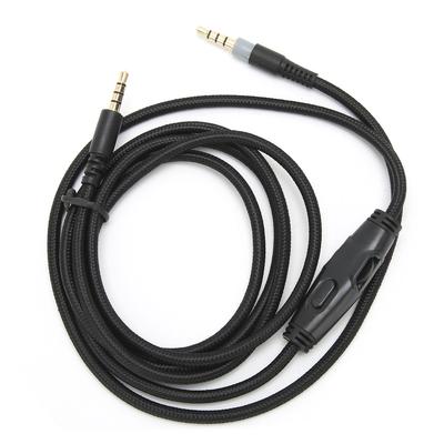 Headphone Cable 3.5mm Male To Male Audio Cable with Volume Control for HyperX Cloud