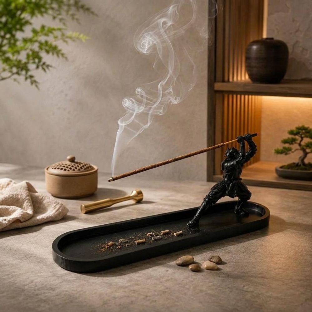 Zen Style Incense Burner with Ash Catcher 3D Printed Incense Stick Holder Yoga Room