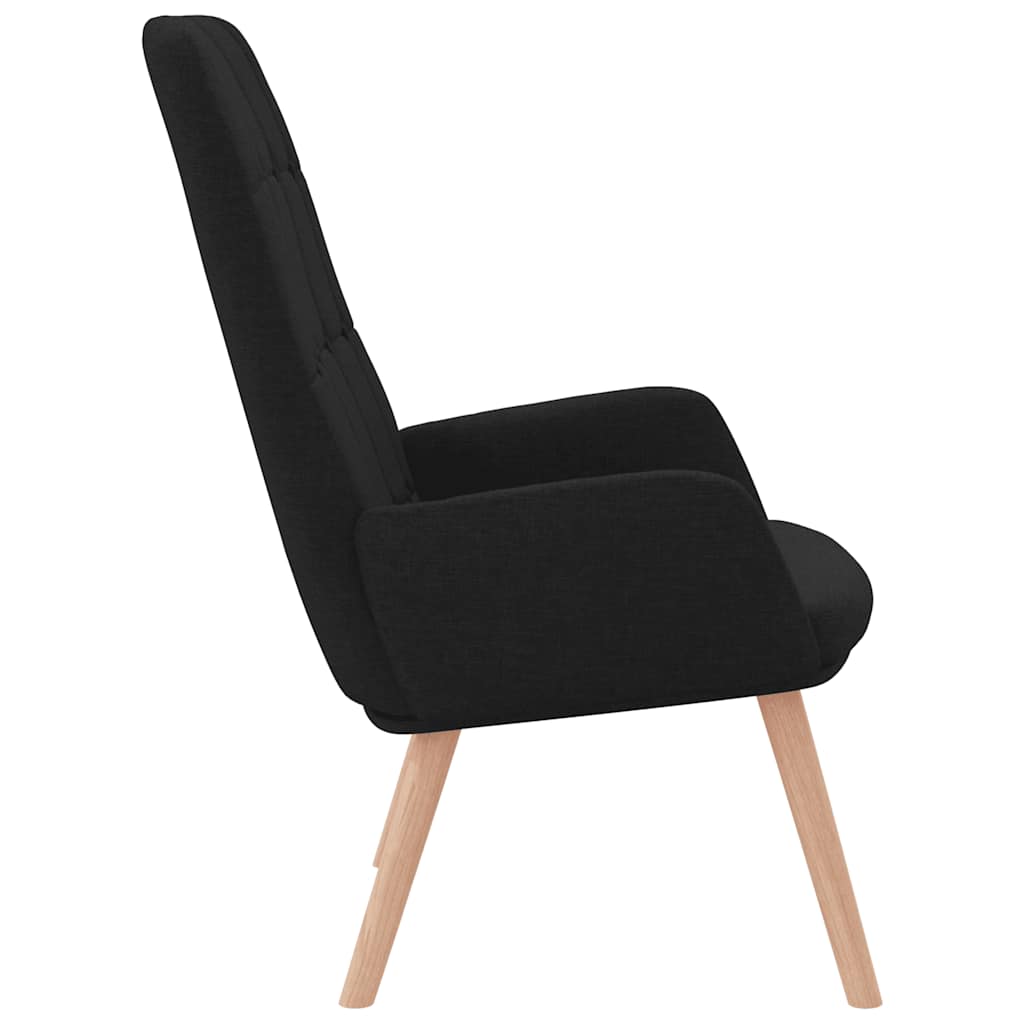 Relax Armchair Black Fabric