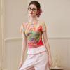 Bailuyu Women's Printed Slim Fit Short Sleeve T-Shirt