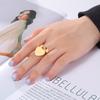 Skyrim New Arrival Stainless Steel Couple Rings With Dangle Heart Pendant Dating Finger Ring Men Voguish Women Stylish Bridal Bridal Lover Jewelry