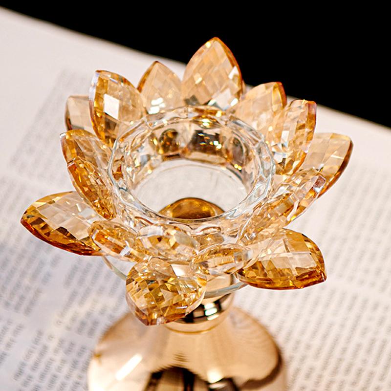 1 Stück Kerzenständer Jubiläum Kerzenhalter Festival Lotusform Tischplatte Heimdeko Wohnzimmer Kerzenständer Elegant