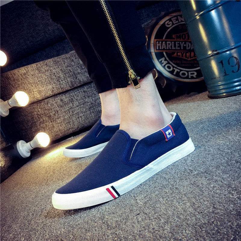Lazy Shoes Flat Shoes Canvas Shoes Board Shoes One Pedal Single Shoes Spring Tide