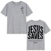 Jesus Saves Christian Bible Verse Tshirts Unisex Unisex Fashion Vintage Short Sleeve T Shirt Summer Casual Loose 100cotton Tshirt