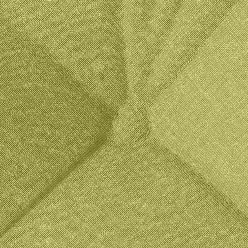 Seat Cushions 4 pcs Light Green 40 x 40 x 12 cm Fabric