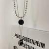 Hip Hop Double Stacked Necklace Women'S Tide Sweater Chain Men'S And Women'S Long Collarbone Chain Perfume Bottle Pendant
