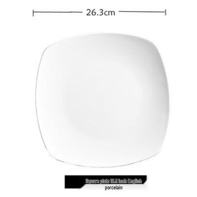 ZISIZ Ceramic Square Dinner Plates