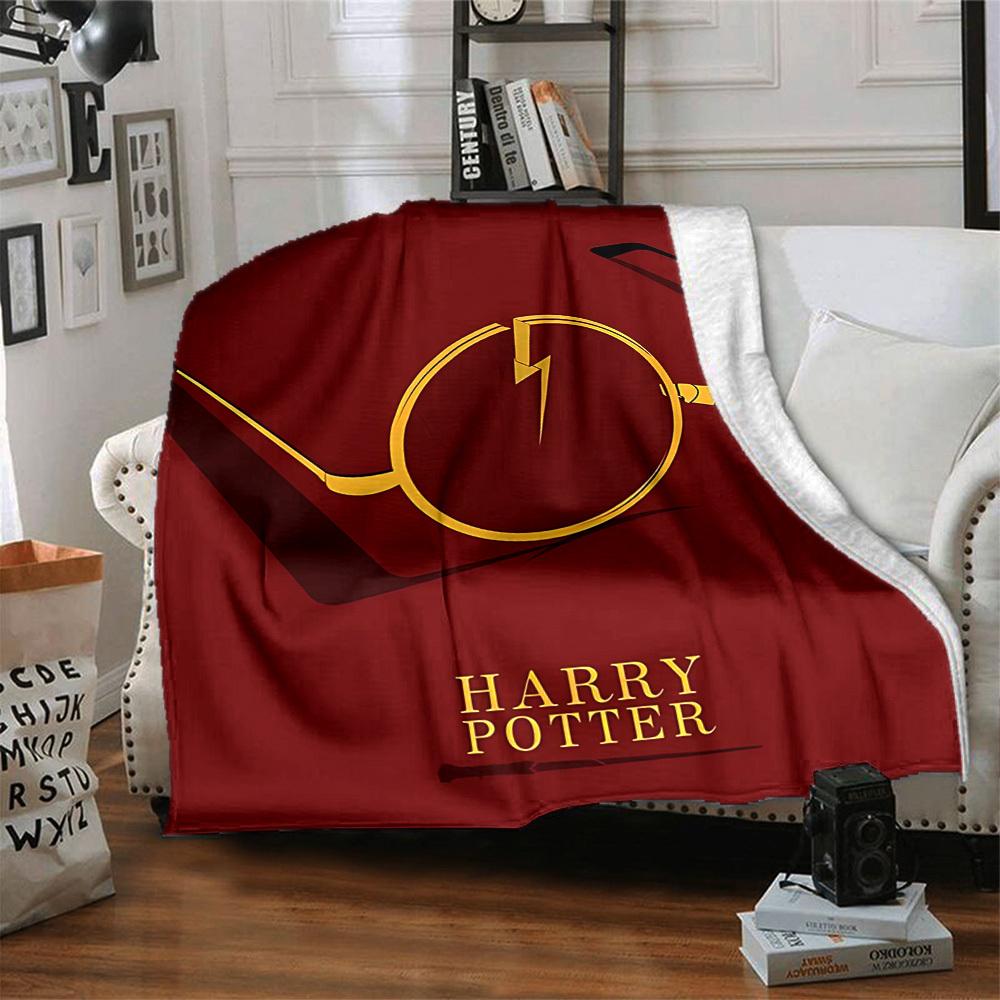 1pc Harry Potter Soft Skin-Friendly Flannel Blanket with Digital Printing, Various Sizes Available for Family, Friends, Birthday