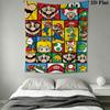 Mario Wall Hanging Printed Fabric Blanket Decorative Tapestries for Bedroom Living Room Home Decor