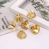 10Pcs Gold Small Bell Metal Wind Chime Pendant Hand DIY Speaker Bell Christmas Party Home Garden Decoration Supplies