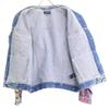 Balenciaga [Domestic Regular] 562529 Graphic Oversized Denim Jacket 46 Blue / multicolorUsed