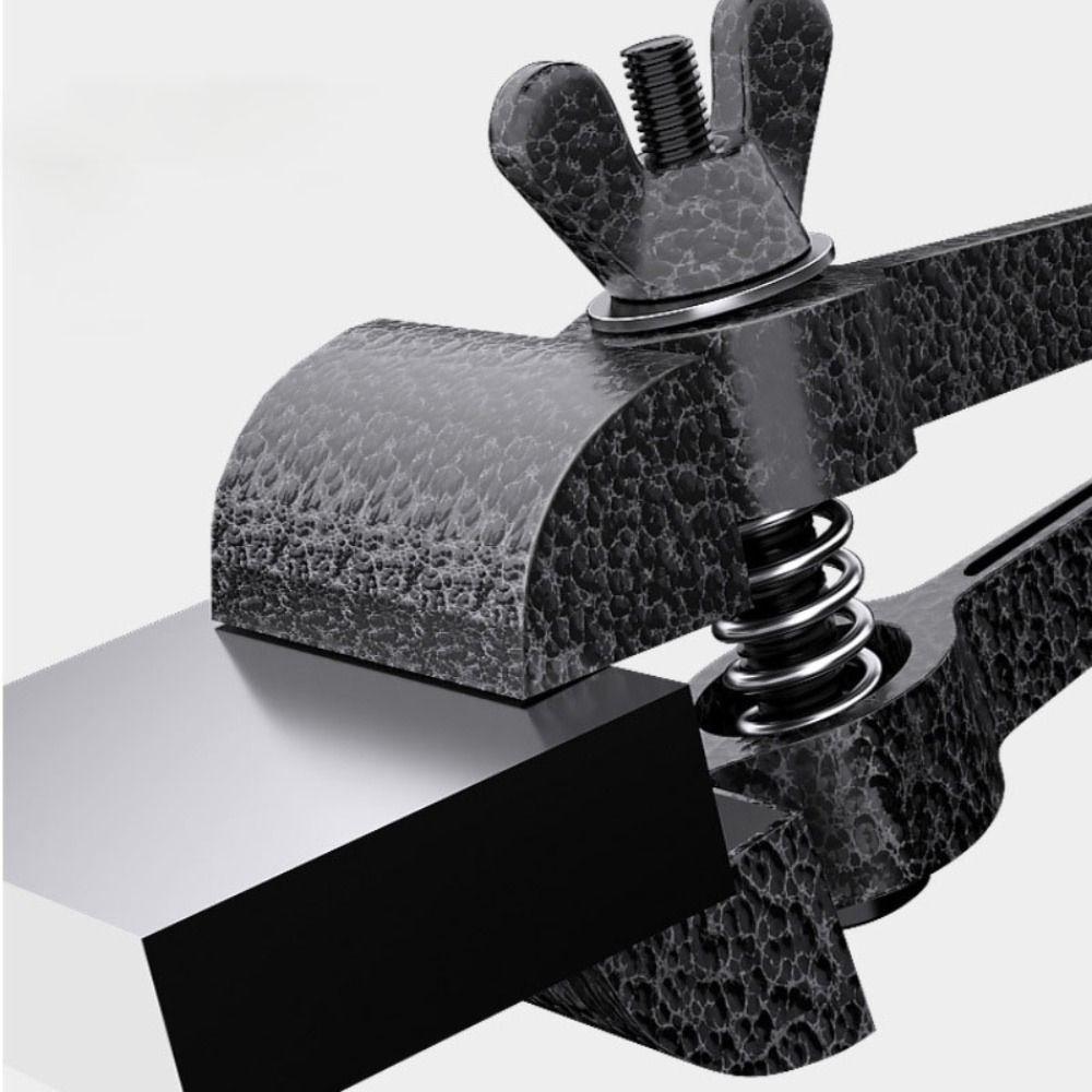 Mini Hand Vise Cross Anti-slip Grooves Fixed Tool Flat Mouth Pliers  Home Maintenance