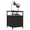 VidaXL Table de chevet noir 44x45x60 cm bois d’ingénierie 826003