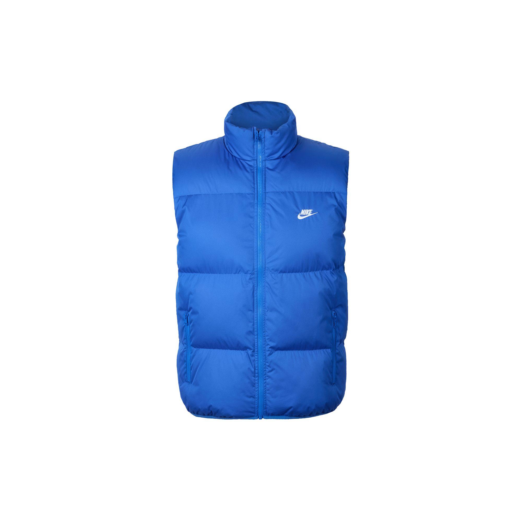 Nike Veste Vīriešu Zila Stāvs Apkakle