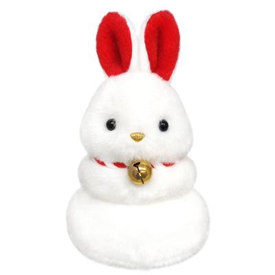 Bichinho de Pelúcia do Zodíaco Sanei Boeki 2023, Usamochi (Branco), 9cm de Altura