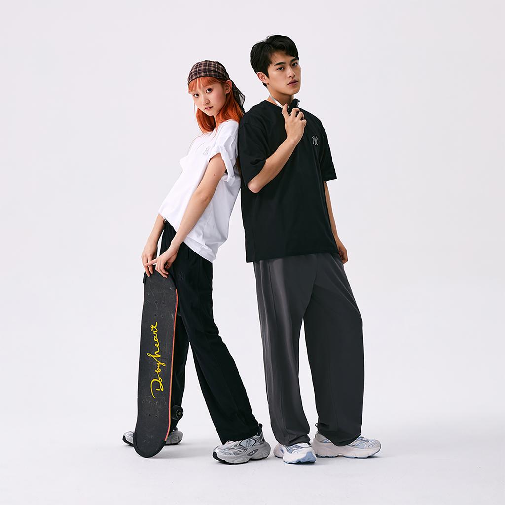 New MLB Boston Red Sox Basic Collection SS25 Knitted Sweatpants Unisex Charcoal Gray 3APTB1153-43CGD