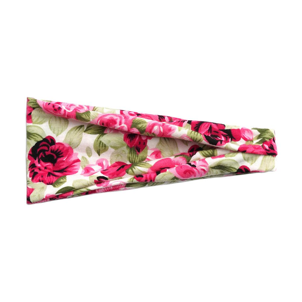Flower Small Floral Series Women'S Sports Headband Yoga Headband Sweat-Absorbing Belt Antiperspirant Wide-Brimmed Headgear