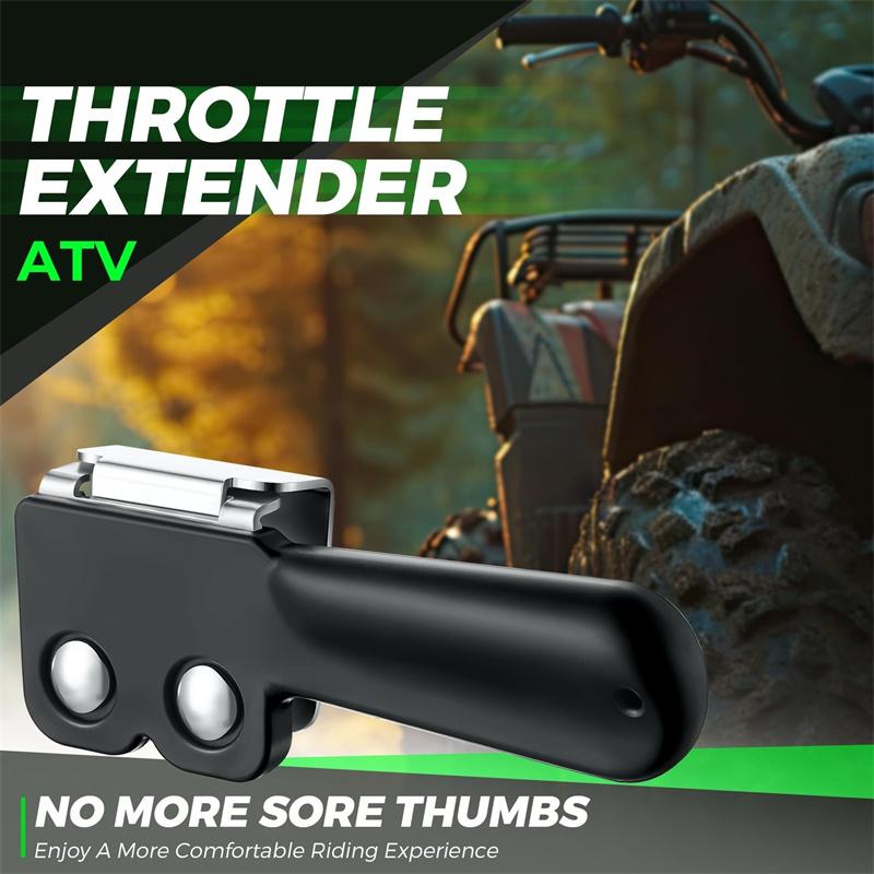Throttle Extender, Thumb Throttle Master For Atv, 2 Piece Clamp For Easy Installation, Provides Reliable And Comfortable Control