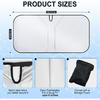 SINGARO Universal 300T Car Windshield Sun Shade, Foldable Reflective For Windshield & Window Shades With Overlapping Design, Car Interior Accessories
