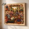 Decorative Crafting Supplies Vintage Room Diamond Painting Kit, DIY Art with Cozy Cottage Scenes, by Numbers Alternative Complete Tools Set