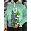 Herren 3D Weihnachtsmann Aufdruck Kapuzenpullover Hoodie Pullover Weihnachten Damen Freizeit Winterkleidung Kostümpartys