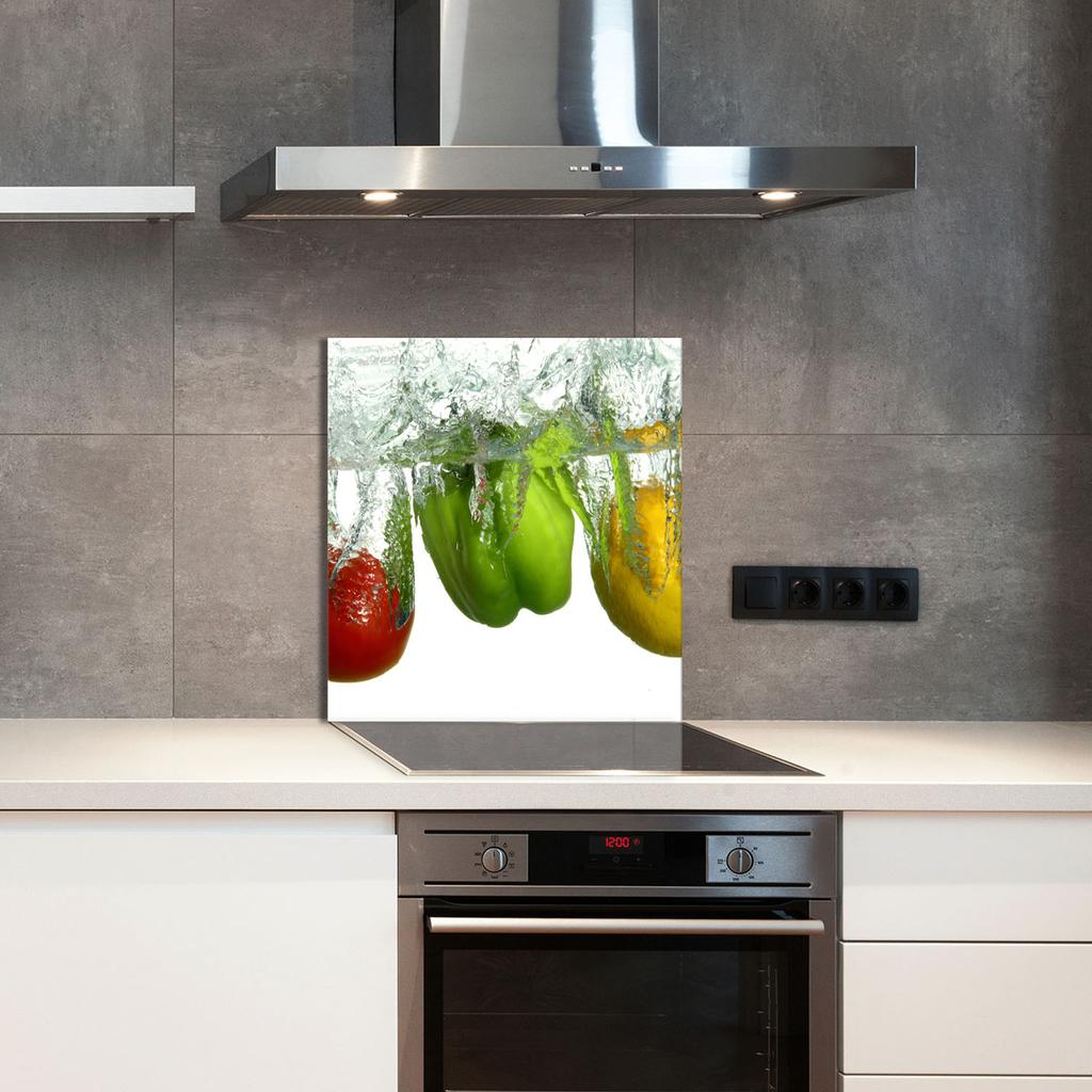 PANEL SZKLANY DO KUCHNI 60x65 Papryka